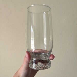 Set of 6 Libbey Sunburst Base Glasses